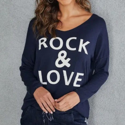 MARINA BLUE  Long Sleeve Sweatshirt
