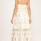MIKONOS White Tiered Cut Out Maxi Sundress