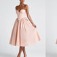 HERMOSA Pink corset unique  Strapless dress