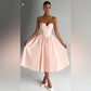 HERMOSA Pink corset unique  Strapless dress