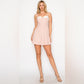 KARINA Elegant Pink Sleeveless Dress