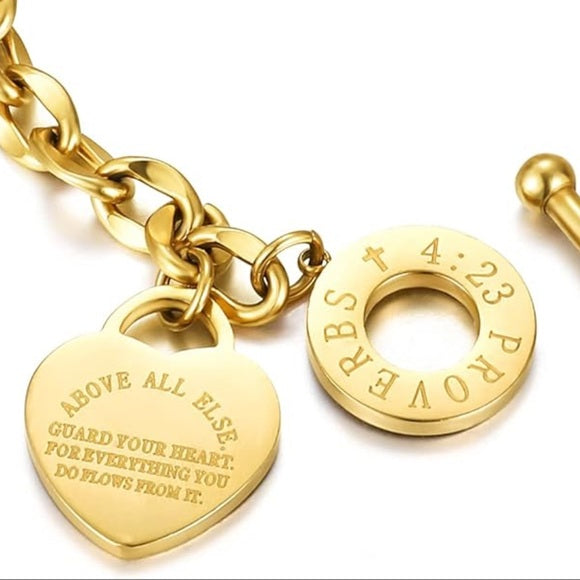 I AM A CHILD OF GOD by Made in Heaven & Co. Gold and Silver Bracelets