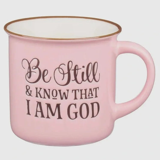 Be Still Pink Inspirational Mug