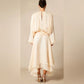 Elegant Cream Women's Dress