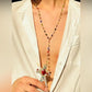 VENICE Vibrant Multicolor Cross Pendant Necklace